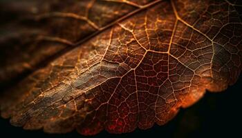 otoño ardiente resplandor enciende vibrante colores en naturaleza bosque belleza generado por ai foto