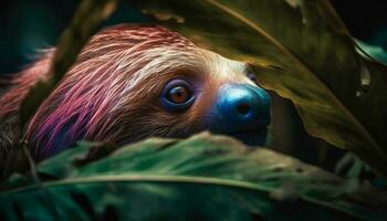 mullido coala cerca arriba retrato vitrinas belleza en naturaleza colores generado por ai foto