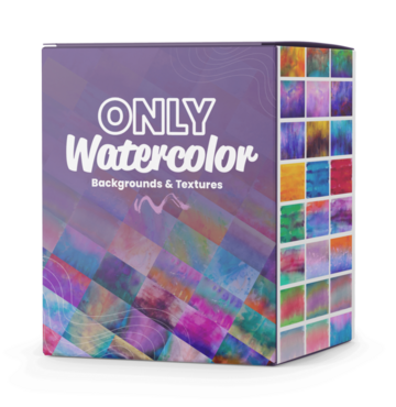 Only Watercolor Backgrounds & Textures Bundle