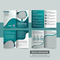 8 Page Medical Or Healthcare Brochure Template Design vector