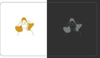 Woman Face Logo vector