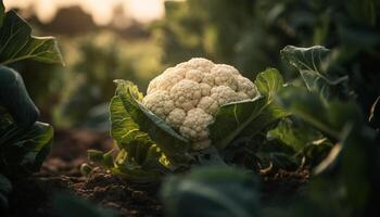 Fresco orgánico vegetales cosechado desde el granja para sano comiendo generado por ai foto