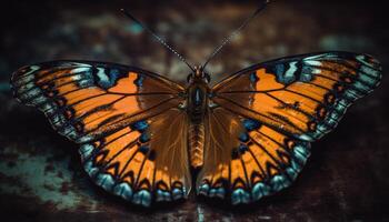 The spotted butterfly beauty in nature is a natural wonder generated by AI photo