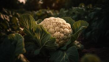 Fresco orgánico vegetales cosechado desde el granja para sano comiendo generado por ai foto