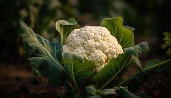 Fresh organic vegetables harvested from the farm for healthy eating generated by AI photo