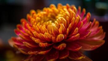 un vibrante ramo de flores de multi de colores flores en un verde florero generado por ai foto