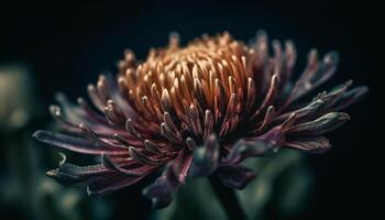 Fresh daisy blossom on uncultivated meadow, beauty in nature outdoors generated by AI photo