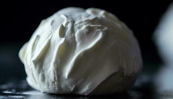 Freshly baked homemade bread, a sweet and healthy snack generated by AI photo