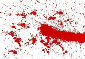 Blood Splashes Hand Made Tracing From Sketch, Vector Illustration