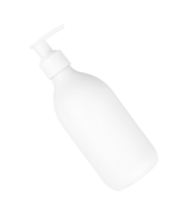 white plastic bottle with pump mockup png