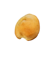 Tasty bread isolated. Golden round bread png