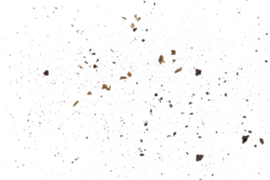 grov explosion partikel textur. smutsig damm element png