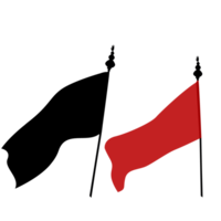 Imam Hussain flags red and black png
