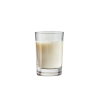 fresh milk in the glass on transparent png