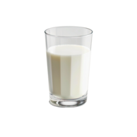 fresh milk in the glass on transparent png