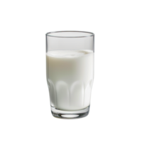 fresh milk in the glass on transparent png