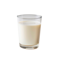 fresh milk in the glass on transparent png