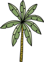 doodle coconut tree freehand drawing. png