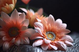 Free photo still life close up of flower indoors made with