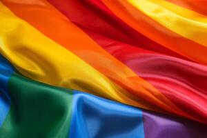 gratis foto cerca arriba lgbt bandera hecho con generativo ai