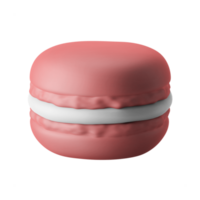 traditional macaron sandwich cookie western food dessert snack 3d render icon illustration isolated png