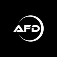 afd letra logo diseño en ilustración. vector logo, caligrafía diseños para logo, póster, invitación, etc.