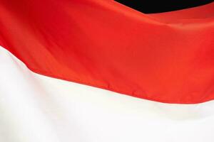 Wavy Indonesian national flag background photo