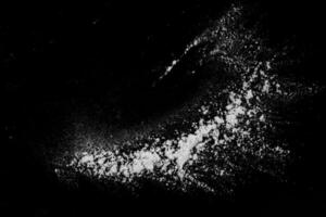 White powder particle texture isolated photo