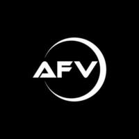 afv letra logo diseño en ilustración. vector logo, caligrafía diseños para logo, póster, invitación, etc.