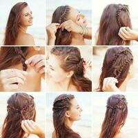 greek style beach hairdo tutorial by beauty blogger photo