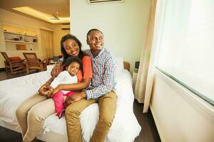 Beautiful Afro family photo