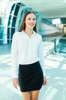 classical business portrait of young woman photo