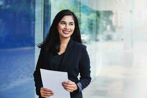 Powerful Asian businesswoman photo