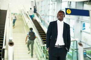 Powerful Afro businessman photo