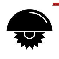 saw machine glyph  icon vector