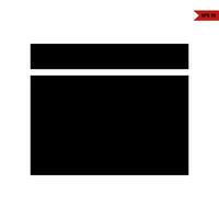 folder glyph icon vector