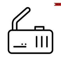 router line icon vector