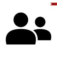 people work glyph icon vector