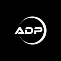 adp letra logo diseño en ilustración. vector logo, caligrafía diseños para logo, póster, invitación, etc.