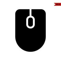 mouse computr glyph icon vector