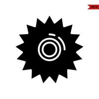 saw machine glyph icon vector