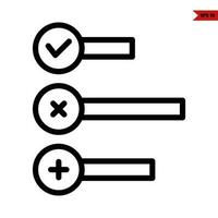 to do list line icon vector