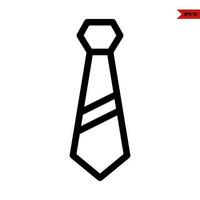 tie line icon vector