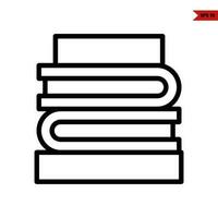 book line icon vector