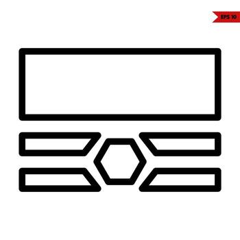 data line icon vector