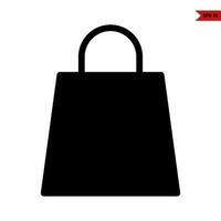 bag shop glyph icon vector