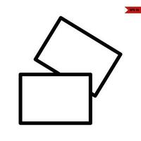 box line icon vector