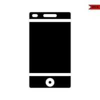 mobile phone glyph icon vector