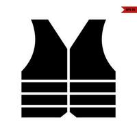 vest construction glyph icon vector