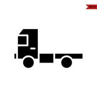 truck construction glyph icon vector